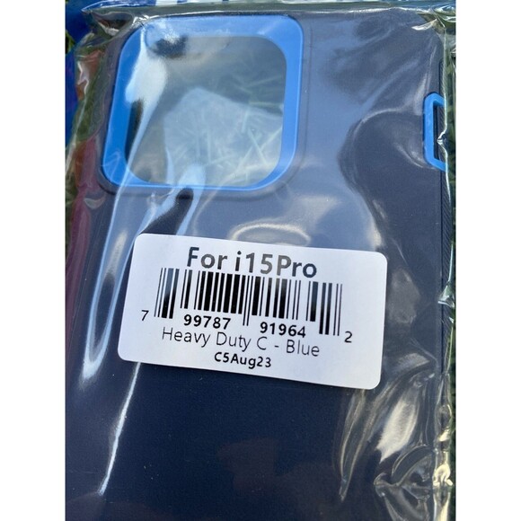 Phone Case for iPhone 15 Pro Heavy Duty Cover Blue NEW - Picture 8 of 8